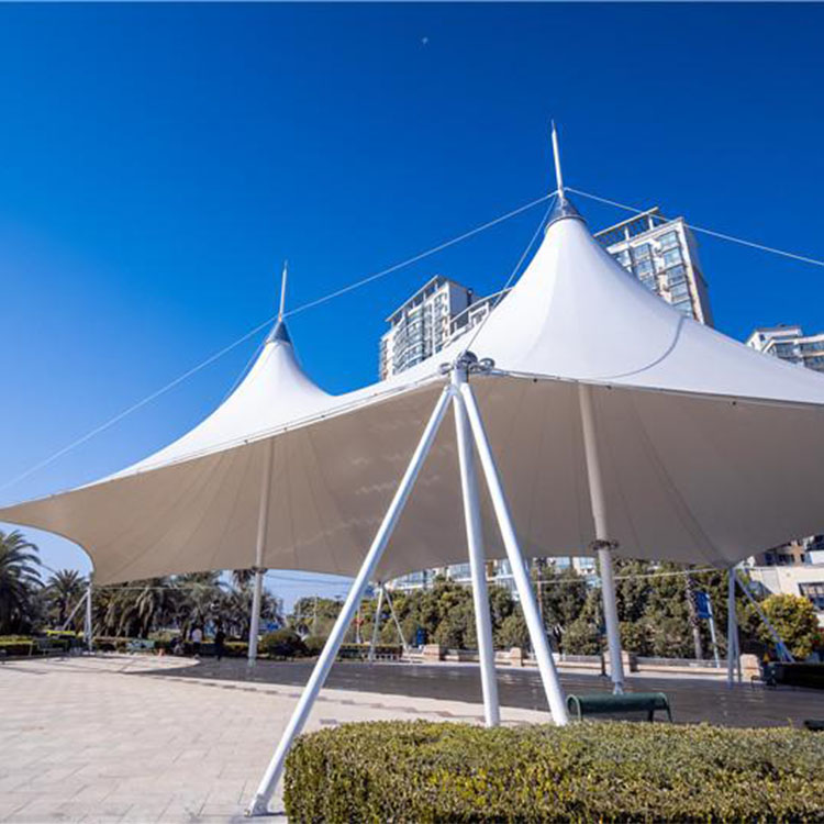 曲城市膜结构景观棚