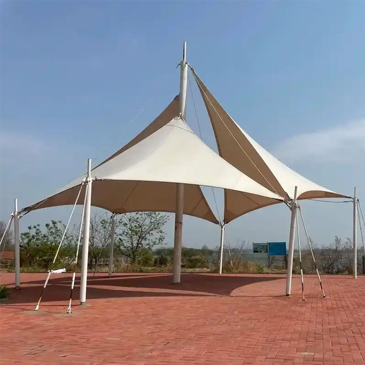 曲城市膜结构景观棚