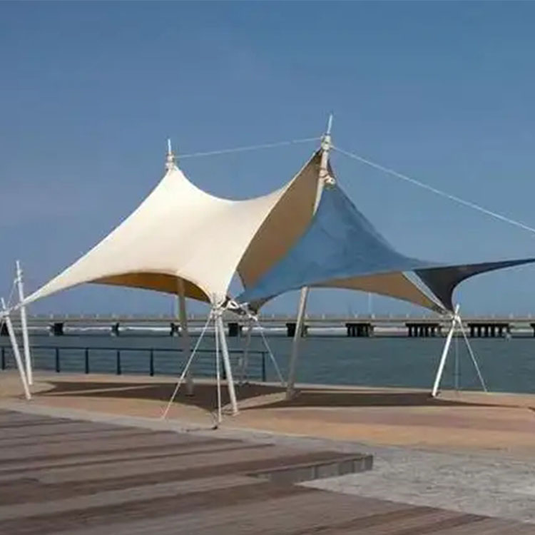 曲城市膜结构景观棚