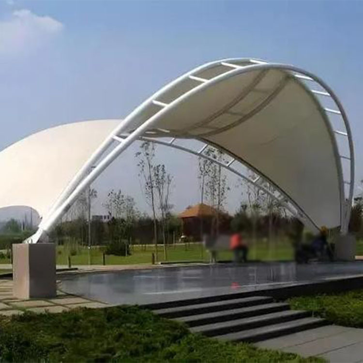 曲城市膜结构景观棚